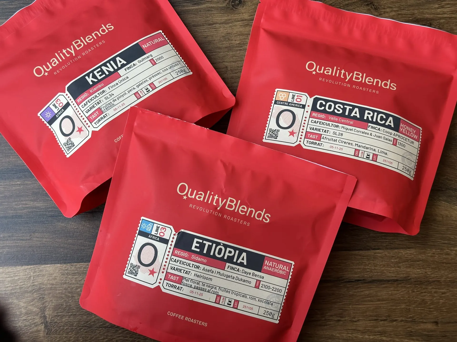 Bolsas de café de especialidad de Donde María